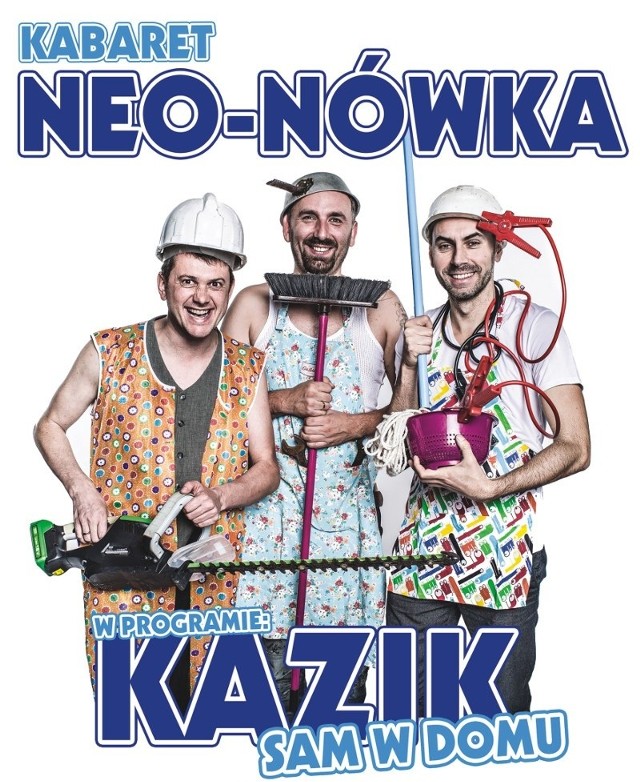 Kabaret Neo-Nówka - Kazik sam w domu2017-10-29 godz. 17:00	Zabrze, Dom Muzyki i Tańca	Bilety od 60 do 80 zł2017-10-29 godz. 20:15	Dąbrowa Górnicza, Hala Sportowa CentrumBilety od 70 do 100 zł"Kazik sam w domu” to najnowszy program wrocławskiego Kabaretu Neo-Nówka. Tym razem mistrzowie ciętej riposty zabierają widzów w realistyczny świat codziennych obowiązków domowych. W tym programie, jak sam tytuł sugeruje, Neo-Nówka bierze na warsztat świat mężczyzn. Jest to niekonwencjonalna instrukcja obsługi współczesnego mężczyzny z której dowiemy się jak radzić sobie z facetem, jak facet sobie nie radzi i jak sobie z tym poradzić. Elementem spinającym cały program jest zgrabnie poprowadzona fabuła archetypowej polskiej rodziny. W programie nie zabraknie autorskich piosenek, które są stałym elementem koncertów i niewątpliwym atutem Neo-Nówki.Sami artyści nowy program streszczają jednym zdaniem: "Każdy jest Kazikiem swego losu”. 