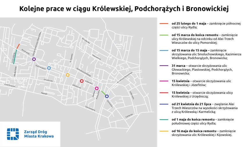 Zmiany w organizacji ruchu w rejonie Królewskiej i mapy...