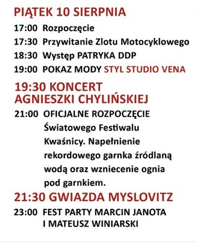 Światowy Festiwal Kwaśnicy w Żywcu. Zaczynamy wielkie gotowanie góralskiej zupy [PROGRAM]