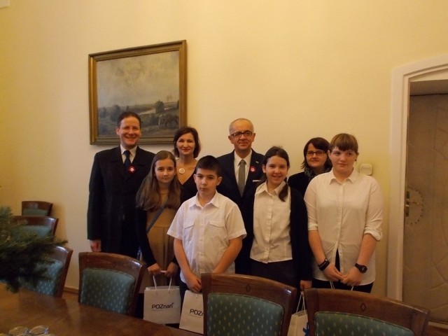 Uczniowie Szkoły Podstawowej nr 9 podczas spotkania z wiceprezydentem Mirosławem Kruszyńskim