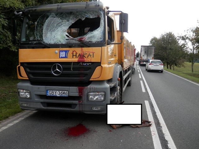 Dzisiaj (05.10.2018) w Suchorzu na drodze krajowej nr 21 sarna uderzyła w przednią szybę samochodu ciężarowego. Mało brakowało, aby wpadła do kabiny. Kierowca odniósł niegroźne obrażenia. Zwierzę nie przeżyło. (ang)