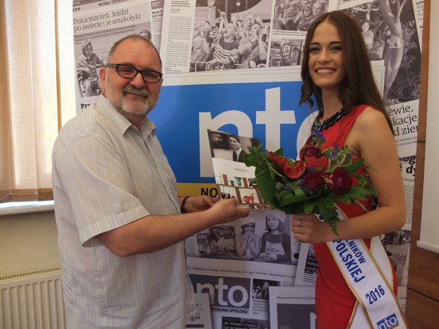 Nela Romanowska, miss czytelników oraz internautów Nowej Trybuny Opolskiej, była dziś gościem naszej redakcji.