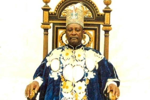 Król Salomon Gafabusa Iguru I z Królestwa Bunyoro-Kitara w Ugandzie.