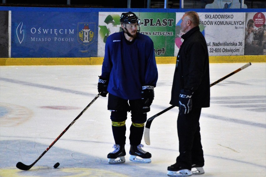 Andrej Themar (z lewej) z trenerem Jirzim Szejbą