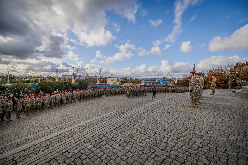 Ślubowanie klas mundurowych Feniks na Westerplatte. W uroczystości wzięło udział blisko 700 kadetów 24.10.2022