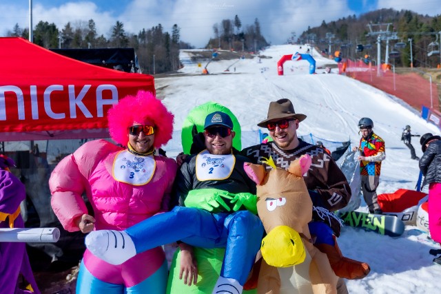 Winter Fun Day na Jaworzynie Krynickiej to była impreza pełna przebierańców i świetnej zabawy