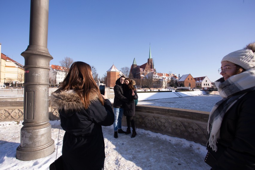 Słoneczna zimowa niedziela we Wrocławiu 14.02.2021