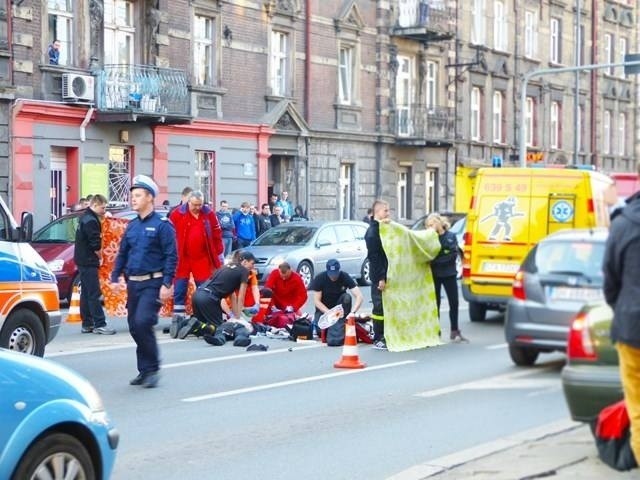 Wypadek motocyklisty Chorzów