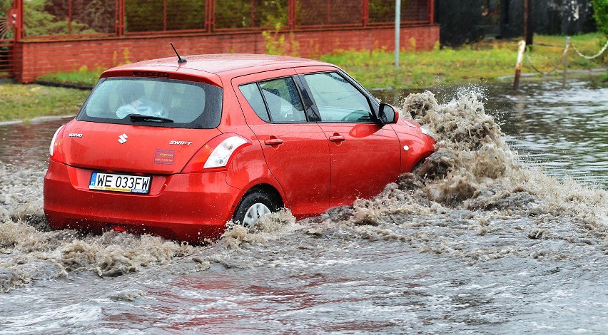 Bydgoskie ulice znów zalane