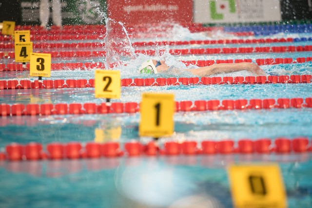 (Zawody rozgrywane w lubelskiej pływalni Aqua należą do najlepszych w kraju)