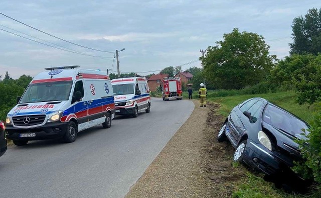 Na miejscu wypadku w miejscowości Pliskowola.