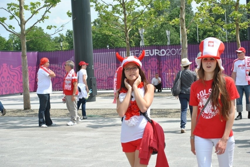 Warszawa w dniu meczu otwarcia Euro 2012 Polska - Grecja