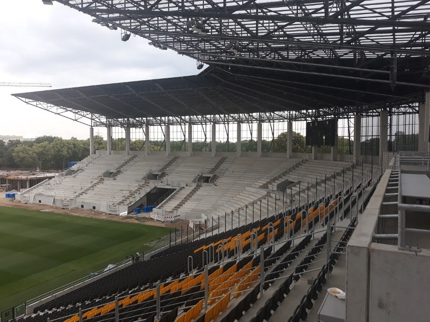 Stadion Pogoni Szczecin - stan prac na 26 czerwca 2021.