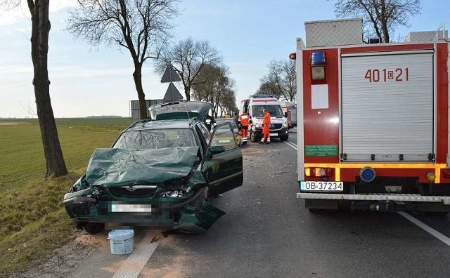 Do wypadku doszło na drodze Brzeg - Gać.