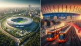 Odświeżona wersja stadionów Ekstraklasy. Obrazy stworzyła sztuczna inteligencja. Legia Warszawa, Lech Poznań, Raków Częstochowa