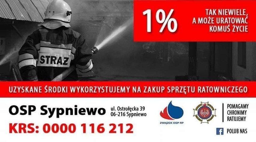 Za pozyskane pieniądze strażacy z OSP w Sypniewie będą mogli...