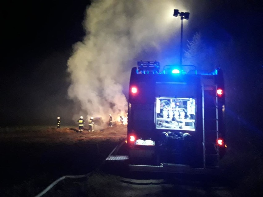 Strażacy gasili pożar w Rzeczkowie.