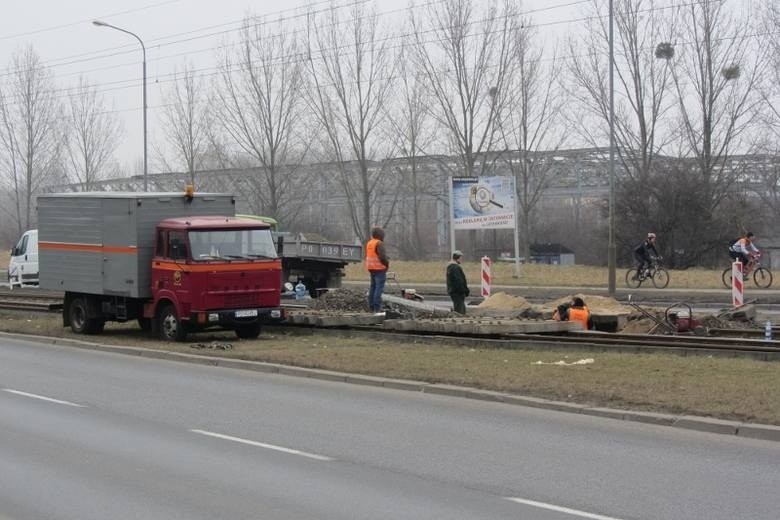 W sobotę ekipa MPK Poznań naprawiała torowisko