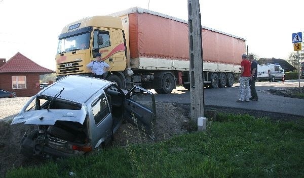 Wypadek na trasie Nisko-Stalowa Wola...