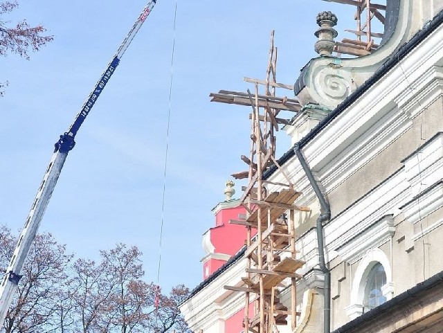 Trwa remont Klasztoru Ojców Dominikanów w Tarnobrzegu.