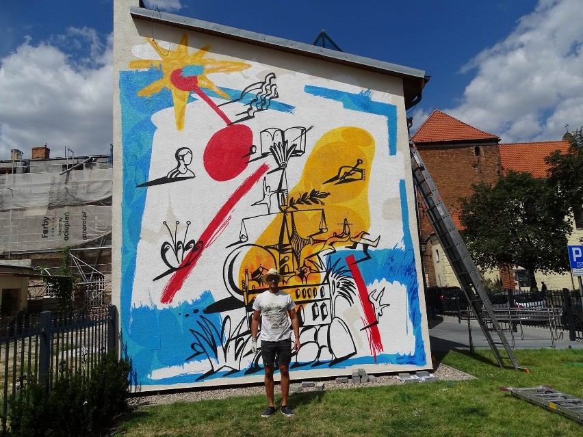 Przy ul. Grudziądzkiej 36 w Chełmnie powstał nowy mural