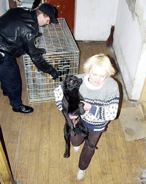 - Jestem taka szczęśliwa - cieszyła się Barbara Chmielewska, kiedy strażnicy przywieźli psy ze schroniska.