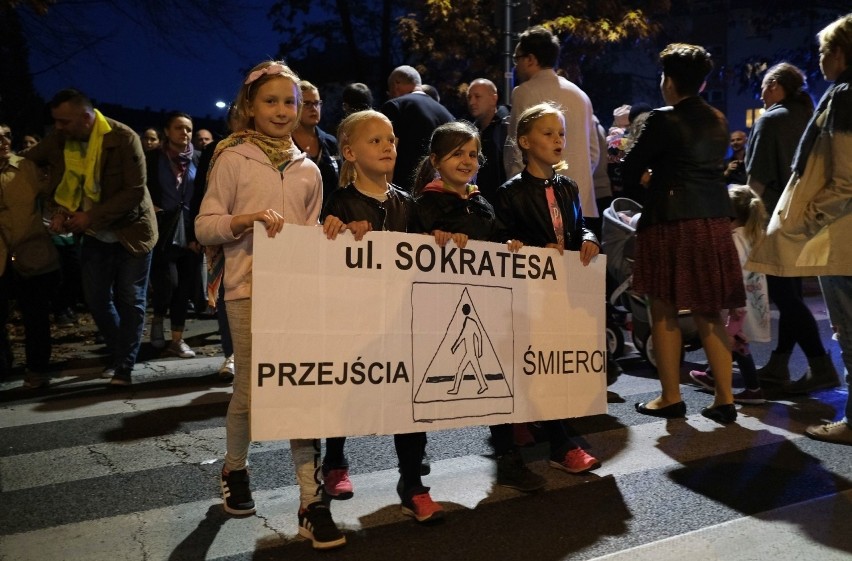 Warszawa, Bielany: Wypadek na Sokratesa. Protest przeciwko...