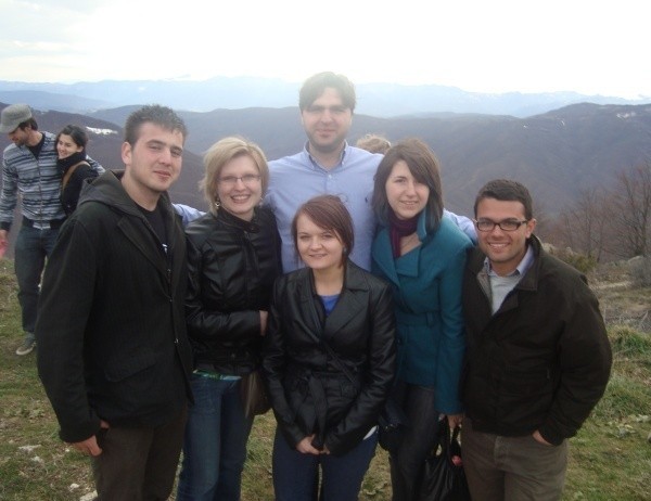 Na zdjęciu od lewej: Sebastian Kampa, Anna Schramowski, Costin Damasaru (Armenia), Ewelina Krupa, Joanna Hassa, Sebastian Seehauser (nowy przewodniczący YEN).