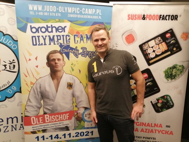 Ole Bischof - gwiazda tegorocznej edycji Borther Olympic Camp, czyli imprezy dla adeptów judo trwającej do najbliższej niedzieli w hali LOSiR w Luboniu