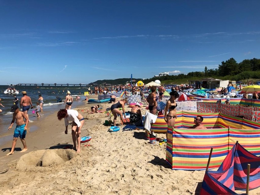 Jak wygląda plaża w Międzyzdrojach w trakcie epidemii?