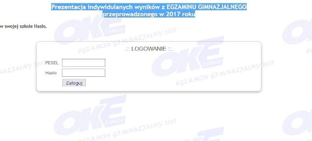 EGZAMIN GIMNAZJALNY 2017. Wyniki, jak sprawdzić, jak obliczyć punkty. Okręgowa Komisja Egzaminacyjna