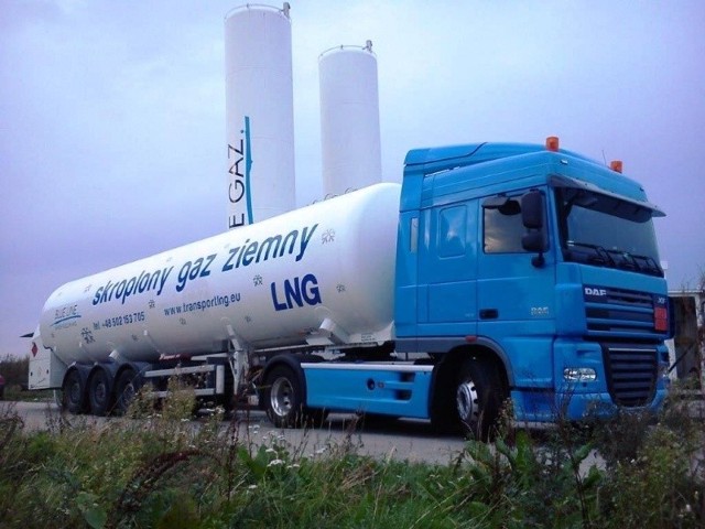 Stacja LNG powstaje w Nowym Mieście nad Pilicą. Sprężony gaz ziemny jest dowożony autocysternami.