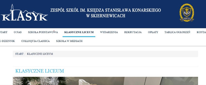 4.  Klasyczne Liceum Ogólnokształcące im. ks. Stanisława...