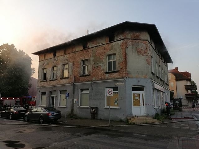 Pożar domu przy al. Grunwaldzkiej w Gdańsku Oliwie,...