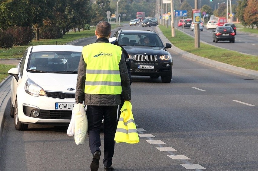 Nietypowa kontrola policyjna we Włocławku [zdjęcia]