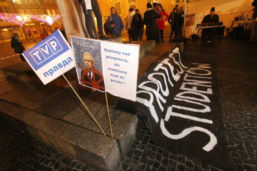 Protest studentów we Wrocławiu, 25.01.2017