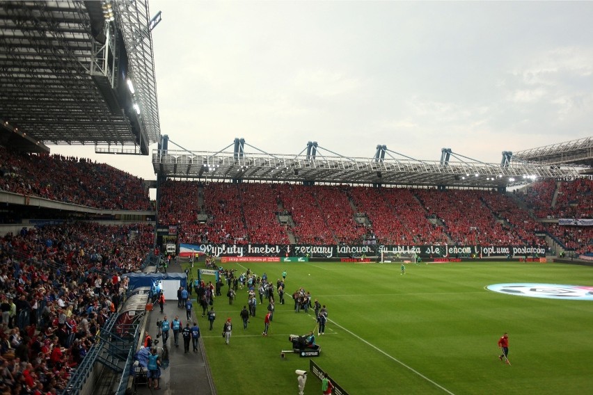 Kibice na meczu Wisła Kraków - Legia Warszawa