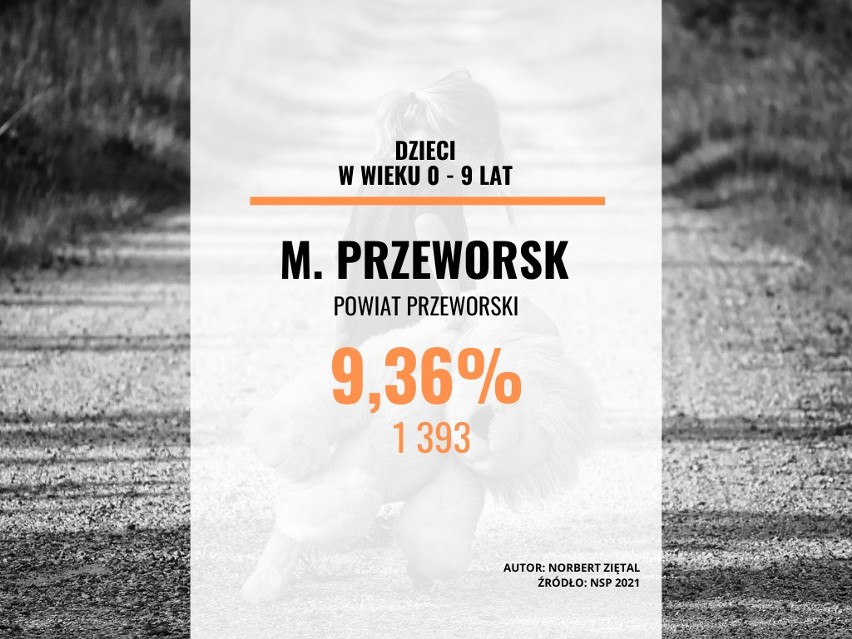 Miasto Przeworsk w powiecie przeworskim: 9,36 proc....