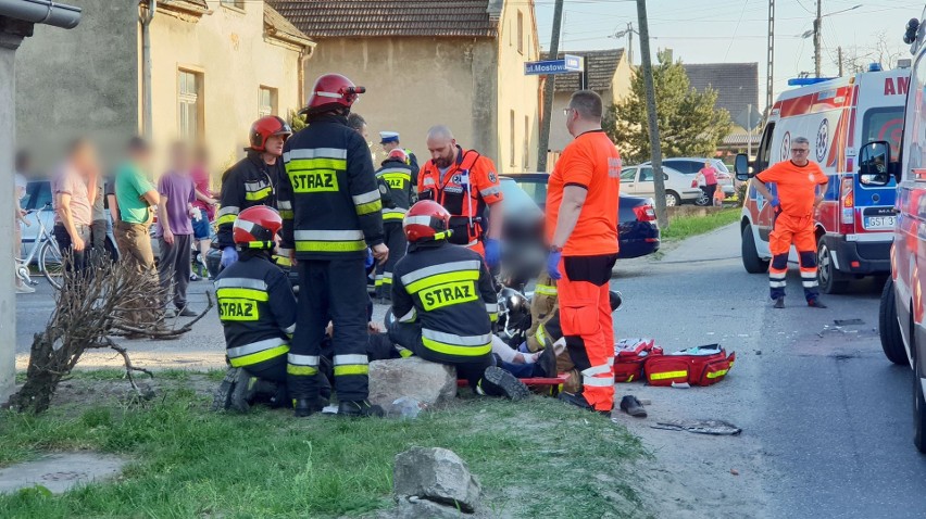 19-letni kierowca golfa zderzył się z motocyklistą w Strzelcach Opolskich