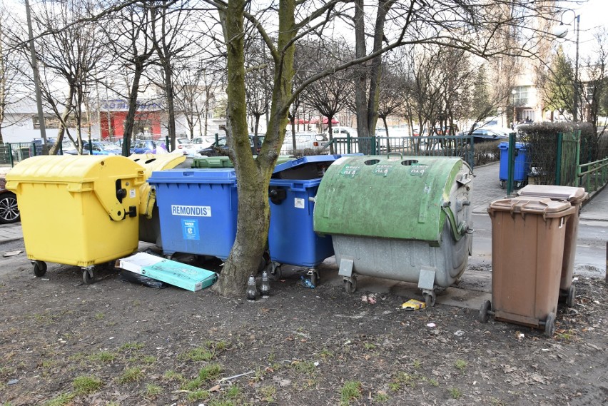 Śmieci w Opolu. Rejon ulic Łąkowej i Spychalskiego