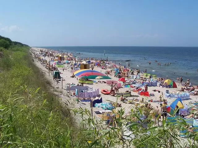 Plaża w Dzwinówku.