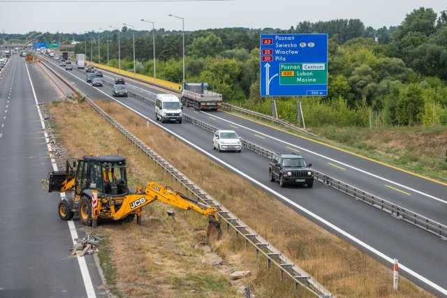 Od poniedziałku 29 lipca drogowcy zmienili organizację ruchu na odcinku Zachód - Komorniki