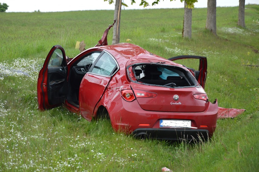 Wypadek na DK 20 koło Wygody. 30-latka straciła prawo jazdy,...