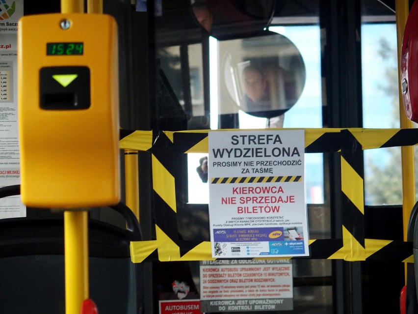 Koronawirus Nowy Sącz. Nowe zabezpieczenia w autobusach MPK w Nowym Sączu