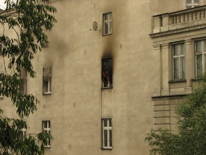 Brodnica: Pożar kamienicy w centrum miasta