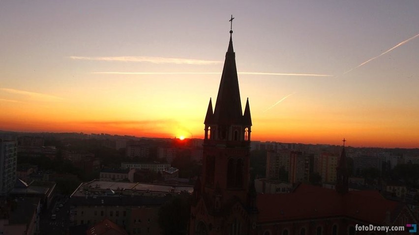 Sosnowiec z lotu taka sfotografowany przez fotoDrony.pl