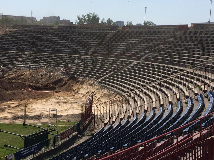 Stadion Pogoni w Szczecinie. Saperzy znaleźli składowisko pocisków artyleryjskich