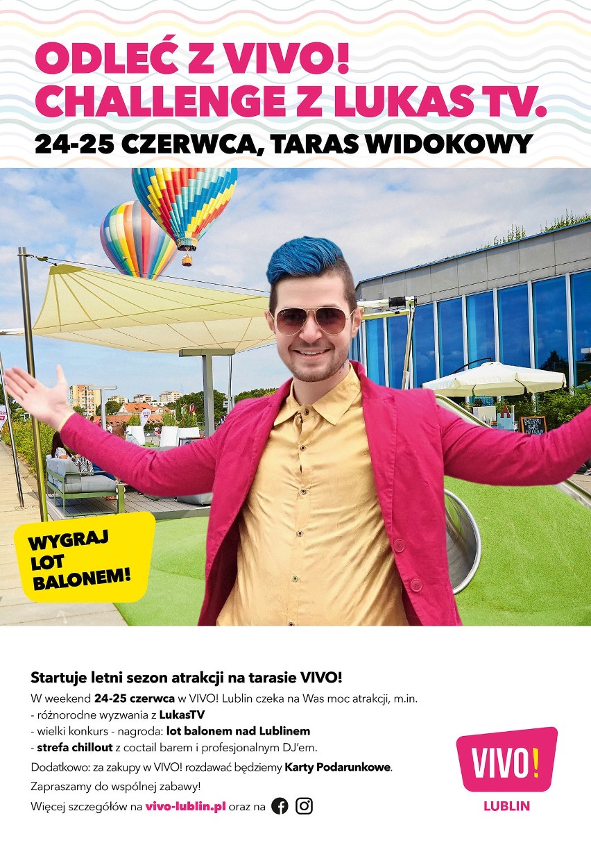 Przywitaj lato w jednym z centrów handlowych w Lublinie. Do wygrania jest lot balonem