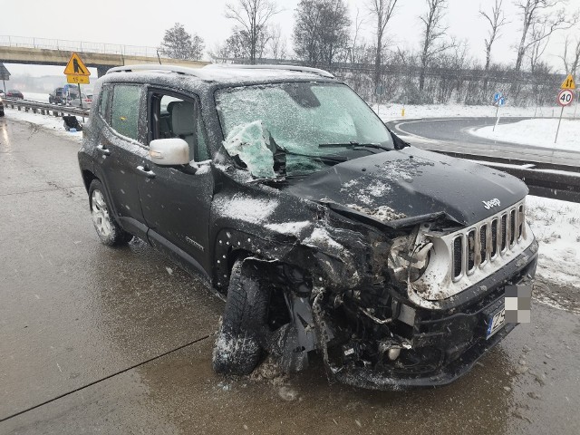 Wypadek na autostradzie A4 pod Wrocławiem