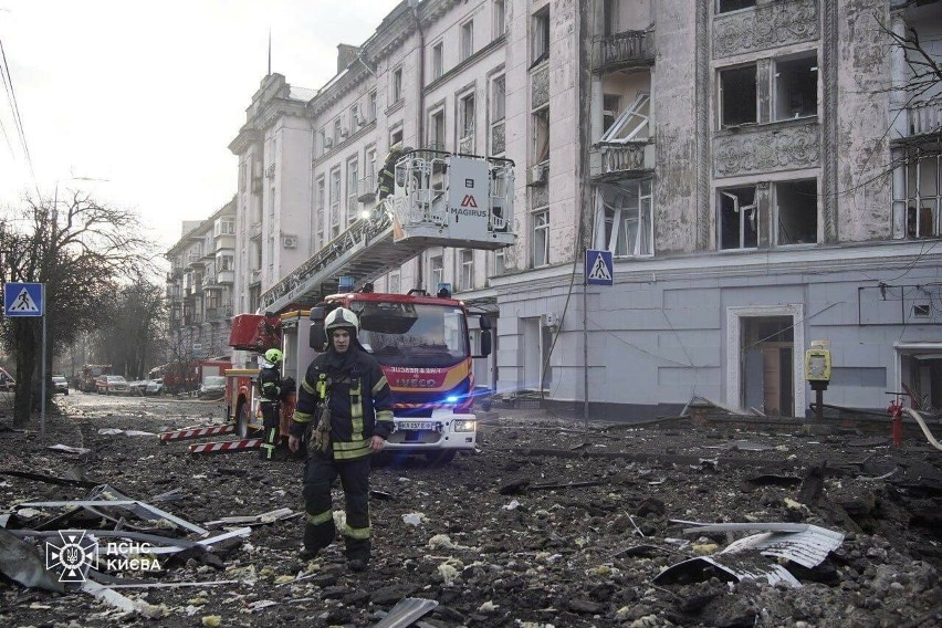 Kijów został zaatakowany pierwszy raz od 44 dni.